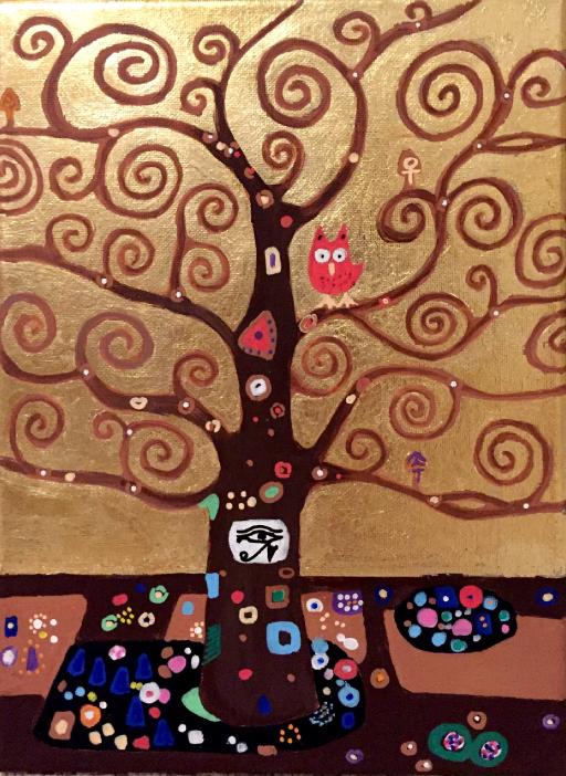 Tree Of Life - Gustav Klimt Style - Gallery - ElRi | The Art Sherpa