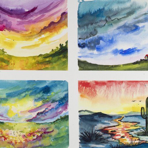 Four Watercolors Jan 2020
