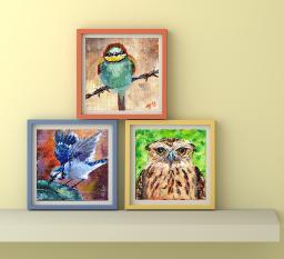 Three Bird Prints From The Art Sherpa