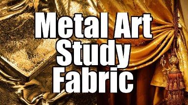 Gold fabric and Folds  Art Study Learn to paint Acrylic Techniques and Tips | The Art Sherpa