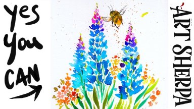 Easy How to Paint Watercolor Flowers  Step by step | The Art Sherpa