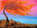 How to paint a Fall tree 