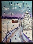 rainy country road