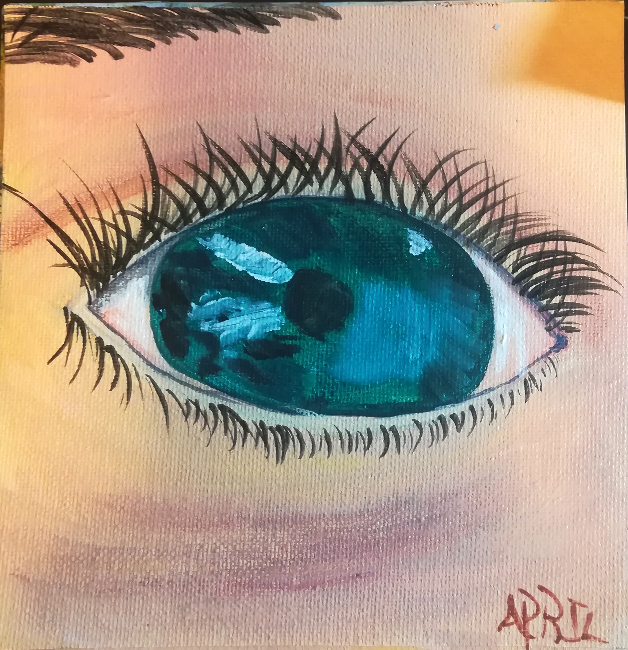 Realistic Eye Easy Loose Step By Step Acrylic April Day #22 | The Art ...