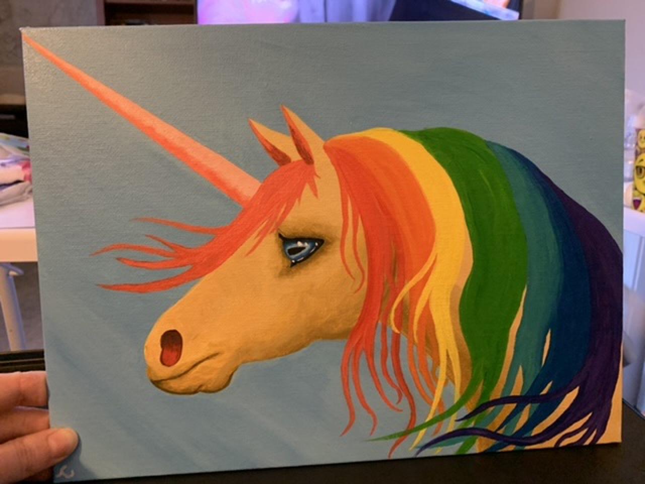 How To Paint A Rainbow Unicorn - Easy Step By Step Painting