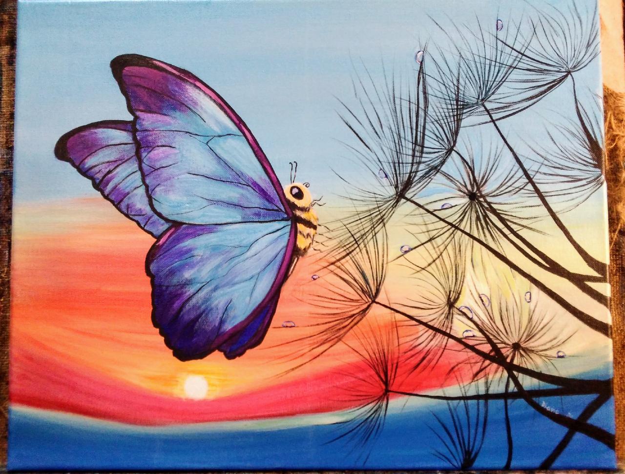 Watercolor Butterfly and Iridescent Medium Painting Tutorial 