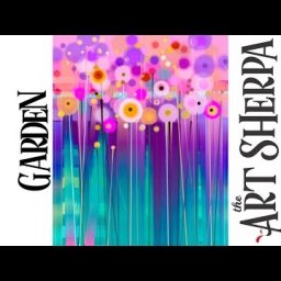 Easy floral Abstract step by step with Acrylic on Canvas The Art Sherpa