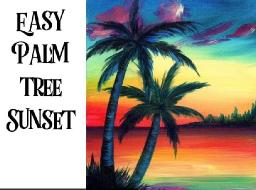 Easy Palm Tree Sunset
