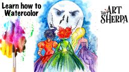 Free Online Watercolor Class Arty fun Just a bit of Hocus Pocus