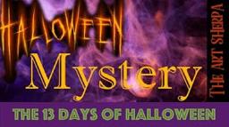 Mystery Paint along 13 days of Halloween live stream painting Step by step Day 13 | TheArtSherpa