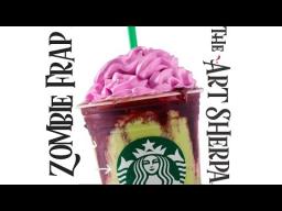 LIVE Starbucks  Zombie Frappuccino Taste and Paint challenge