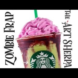 LIVE Starbucks  Zombie Frappuccino Taste and Paint challenge