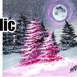Easy Acrylic Painting Snowy Pine tree landscape with Fan Brush for beginners    | TheArtSherpa