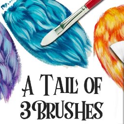 3 ways to paint Fantasy Fur with a Fan brush, Cats Tongue and Round 🎨🐱🐶