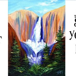 Yosemite Waterfall EASY Acrylic Painting Step by step | TheArtSherpa