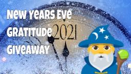 New Years Eve giveaway | TheArtSherpa