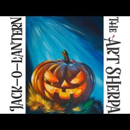 How to paint Acrylic on canvas Spooky pumpkin LIVE  Beginner  art tutorial