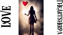 Romantic painting alone Girl with a Balloon heart Easy Acrylic Painting Tutorial | TheArtSherpa