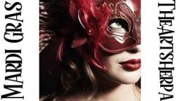 Romantic Mardi Gras Mask Step by Step Acrylic Tutorial | TheArtSherpa