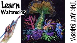 Watercolor Wednesday Mermaid Fairy Tale