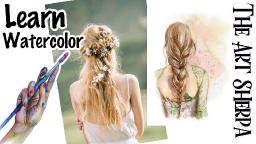 Watercolor Wednesday Boho Hair