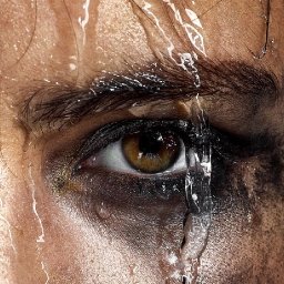 Emotional Eye with Water effect step by step Acrylic Tutorial  | TheArtSherpa