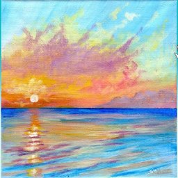 Easy Ocean Sunset Step by step Acrylic Tutorial Day 1 #AcrylicApril2021​ | TheArtSherpa