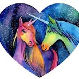 Watercolor Wednesday Galaxy Unicorns