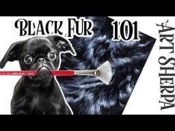 How to paint Black Fur 101| Acrylic Techniques| Everything you need to know BAQ21