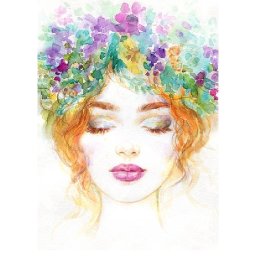 FLORAL FACE Easy How to Paint Watercolor Step by step | The Art Sherpa