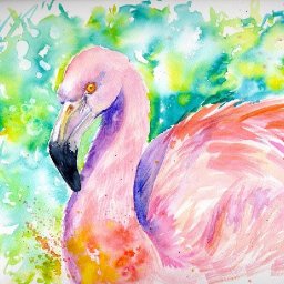 Flamingo In Pink Easy How to Paint Watercolor Step by step | The Art Sherpa