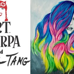 How to paint unicorn HAIR Acrylic painting tutorial inspired by Guy Tang