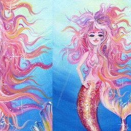 MERMAID Beginners Learn to paint Acrylic Tutorial Step by Step