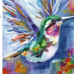 HUMMINGBIRD IN FLIGHT | Beginners Acrylic Tutorial Step by Step | The Painted Bird Hop