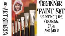 The Beginner Paint Set  brushes Painting Tips Care and Cleaning The Art Sherpa