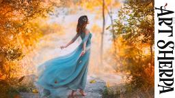 GIRL IN BLUE DRESS 2 Beginners Learn to paint Acrylic Tutorial Step by Step