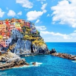 Manarola Village LINE and WASH Easy How to Paint Watercolor Step by step | The Art Sherpa