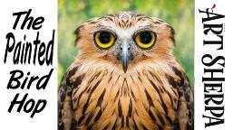EASY GRUMPY OWL | Beginners Acrylic Tutorial Step by Step | The Painted Bird Hop