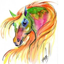 COLORFUL HORSE Easy How to Paint Watercolor Step by step | The Art Sherpa