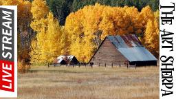 Fall Barn Expressive Easy How to Paint Watercolor Step by step | The Art Sherpa