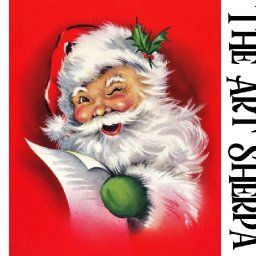 Easy Vintage Santa Beginners Christmas Acrylic Tutorial Step by Step | The Art Sherpa