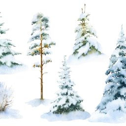 Snowy Pine Trees  Study Easy How to Paint Watercolor Step by step | The Art Sherpa