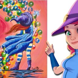 How To Paint Stella from Bubble Witch Saga 3 beginner Acrylic painting tutorial