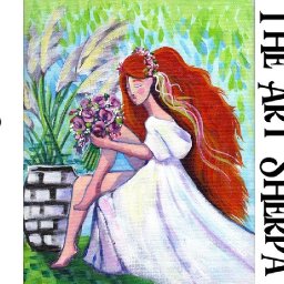 Abstract Goddess Bride a Romantic Beginners Learn to paint Acrylic Tutorial Step by Step