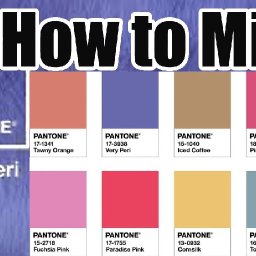 Peri color of the Year How to Mix in Acrylic Patones 2022 colors Step by Step