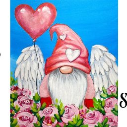 Angel of Love Gnome Beginners Learn to paint Acrylic Tutorial Step by Step