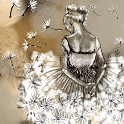 Dandelion Ballerina Beginners Learn to paint LIVE   Acrylic Tutorial Step by Step