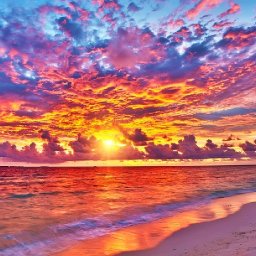How to paint Sunset Ocean Acrylic Tutorial Step by Step ADVANCED | The Art Sherpa
