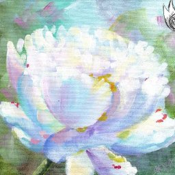 White Peony 🌺🌸🌼 Easy Acrylic Tutorial Step by Step Day 2   #AcrylicApril2022