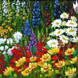 Wildflower Garden 🌺🌸🌼 Easy Acrylic Tutorial Step by Step Day 26   #AcrylicApril2022